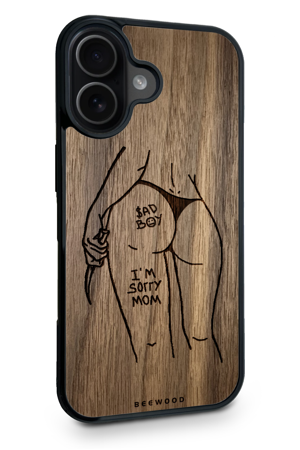 Holzhülle iPhone - BeeWood BAD GIRL