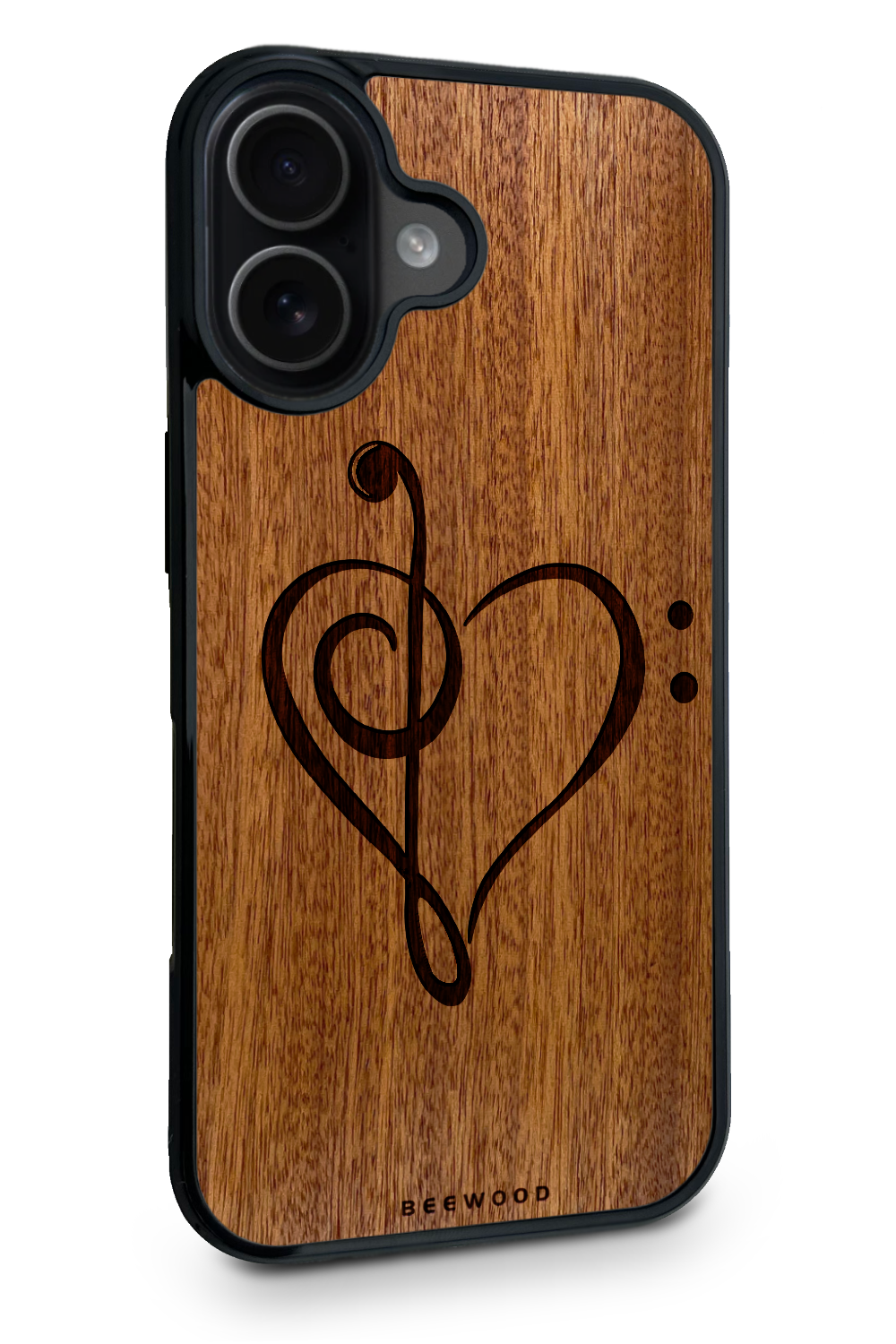 Holzhülle iPhone - BeeWood NOTENSCHLÜSSEL