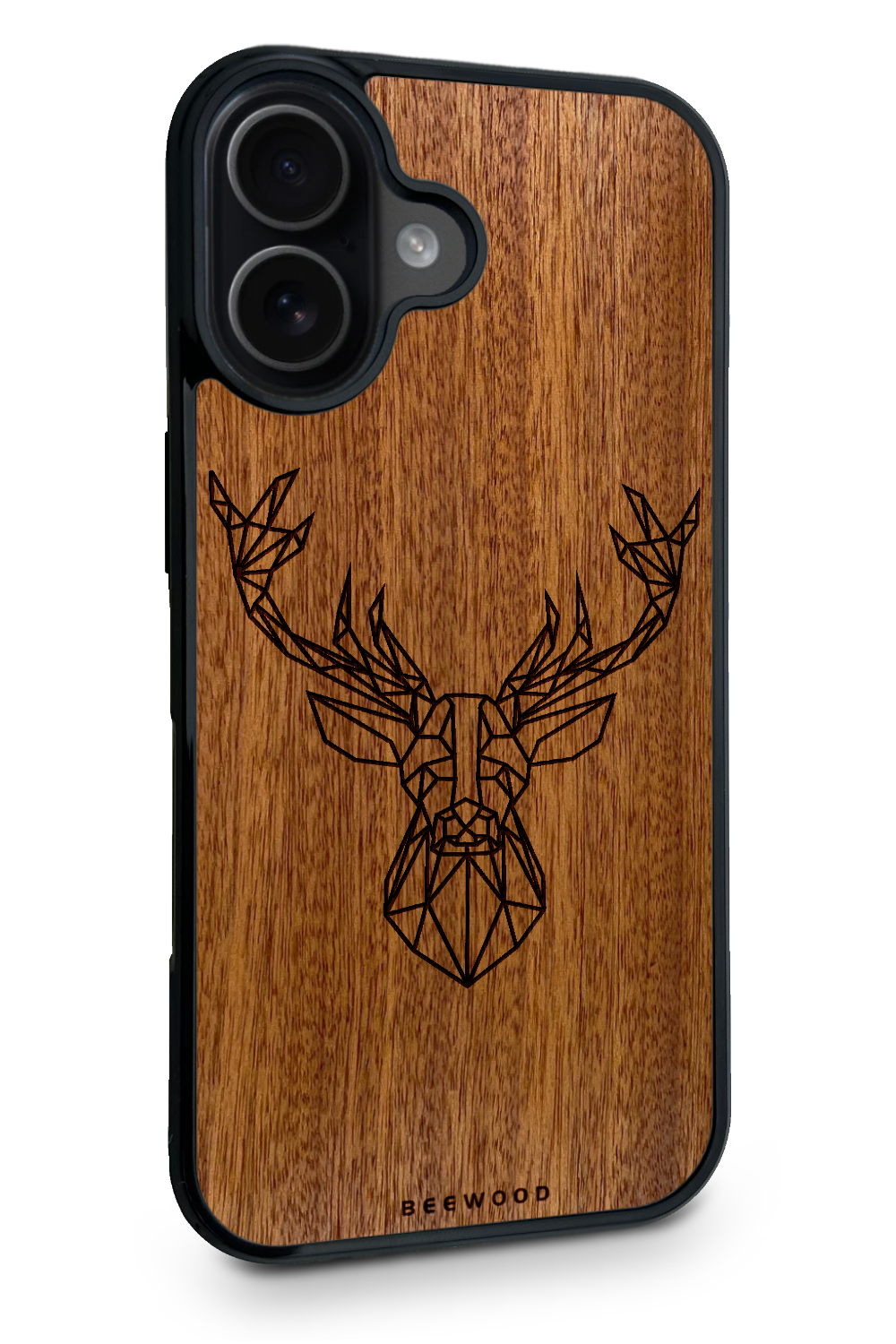Holzhülle iPhone - BeeWood HIRSCH