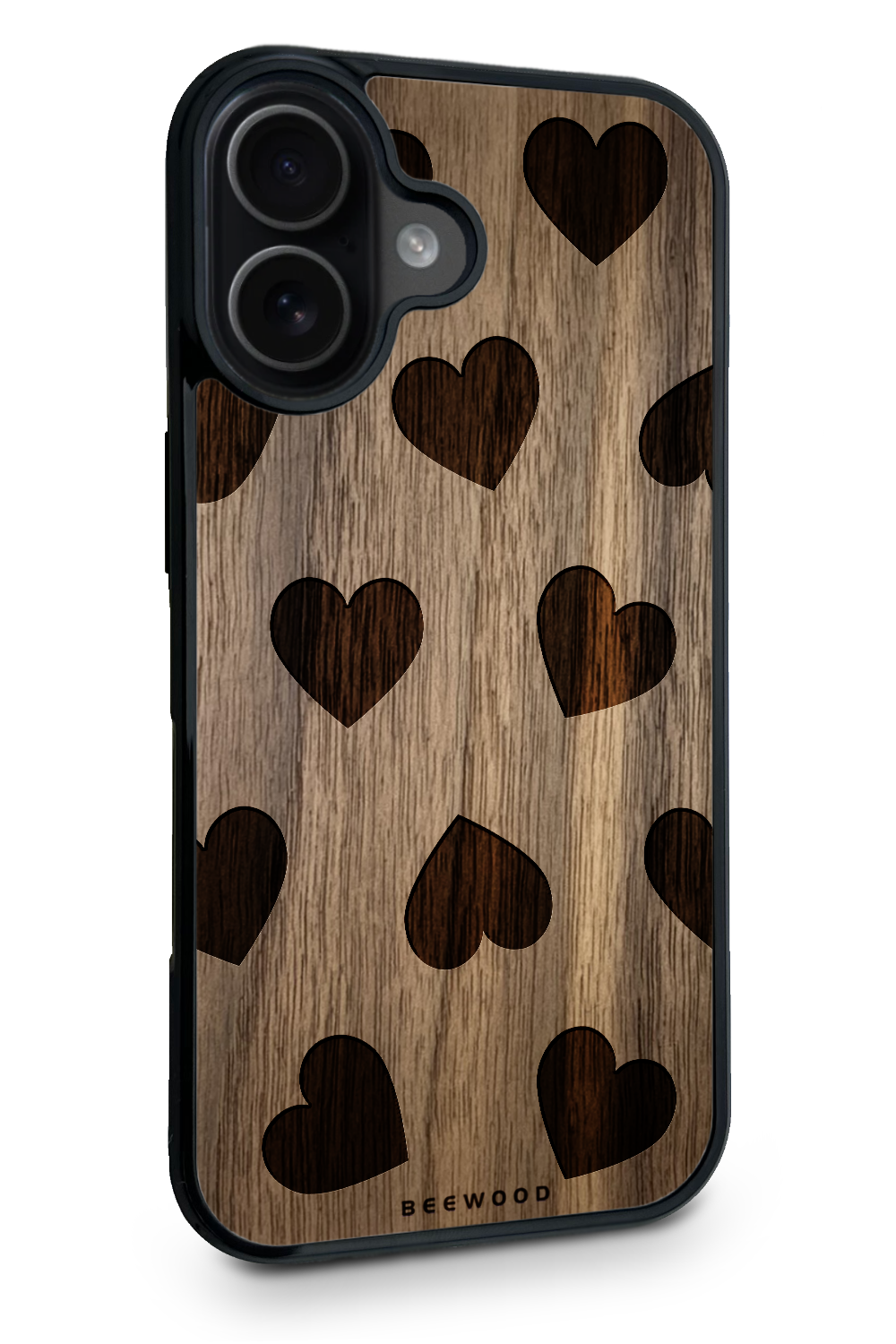 Holzhülle iPhone - BeeWood HERZEN