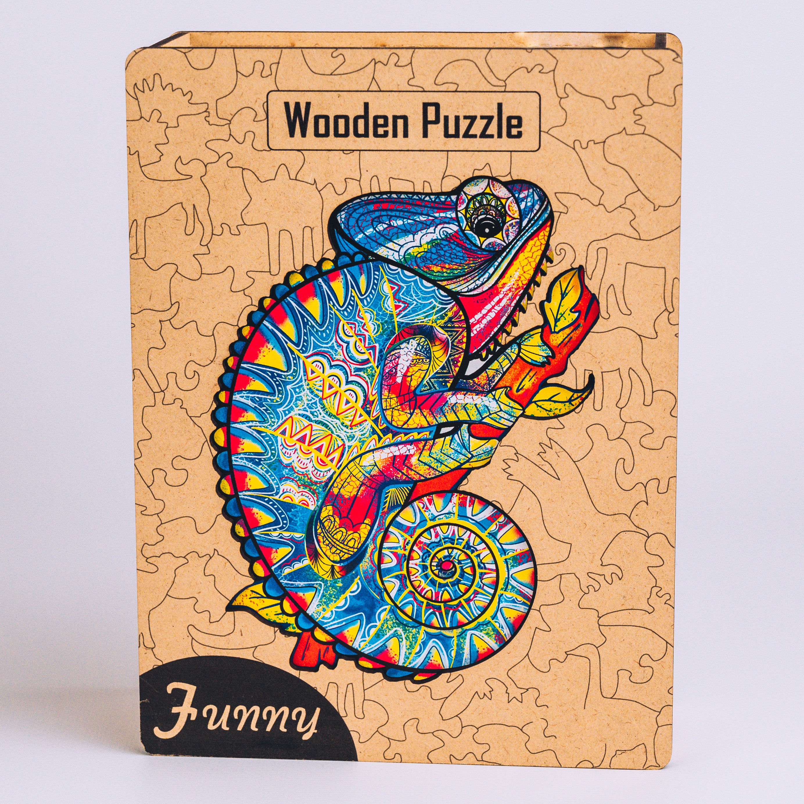 Holzpuzzle BeeWood - CHAMÄLEON