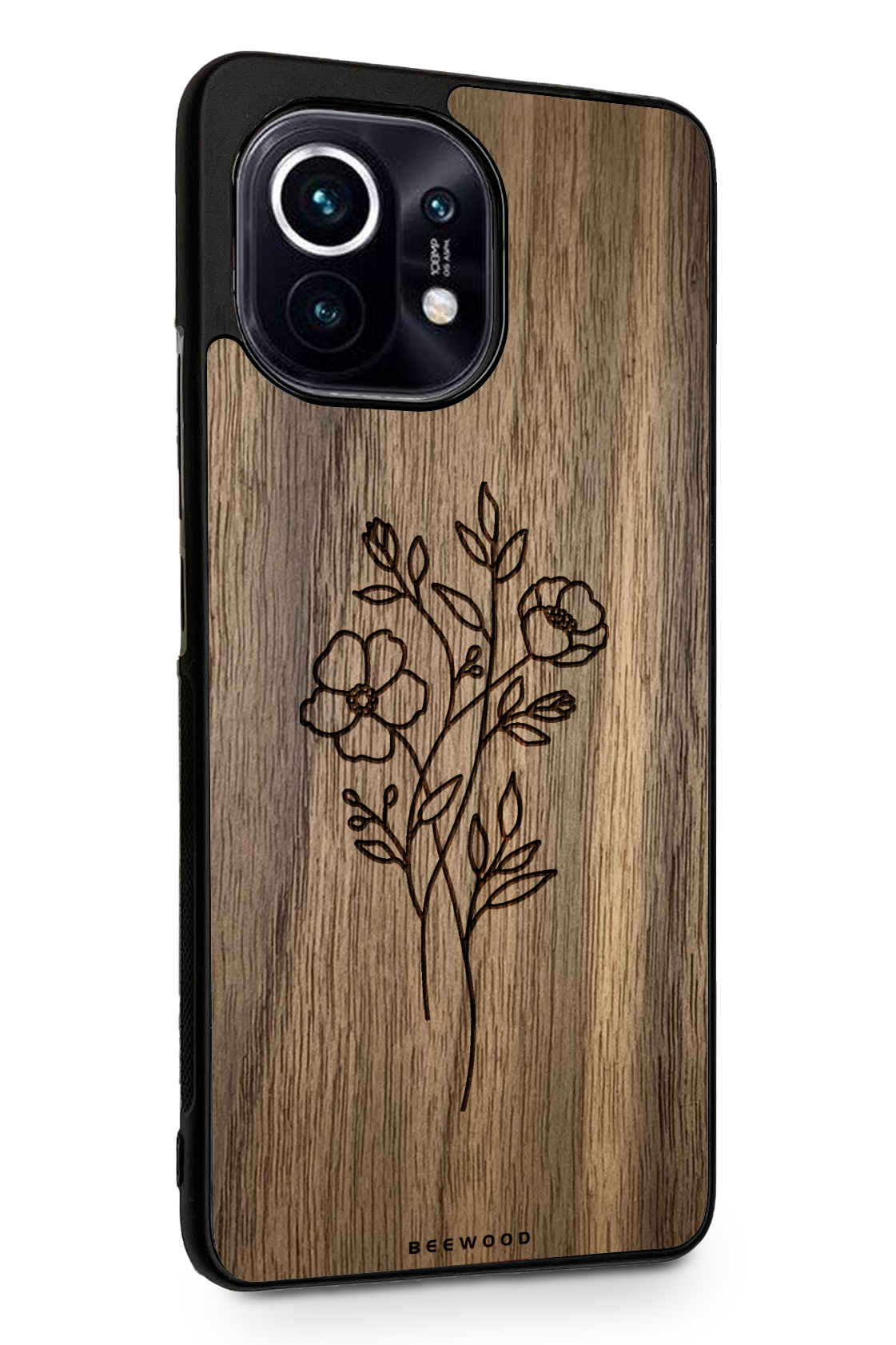 Holzhülle Xiaomi - BeeWood BLUMEN