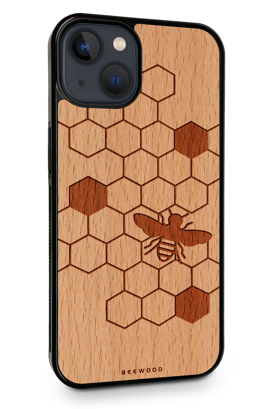 Holzhülle iPhone - BeeWood BIENENMOTIV