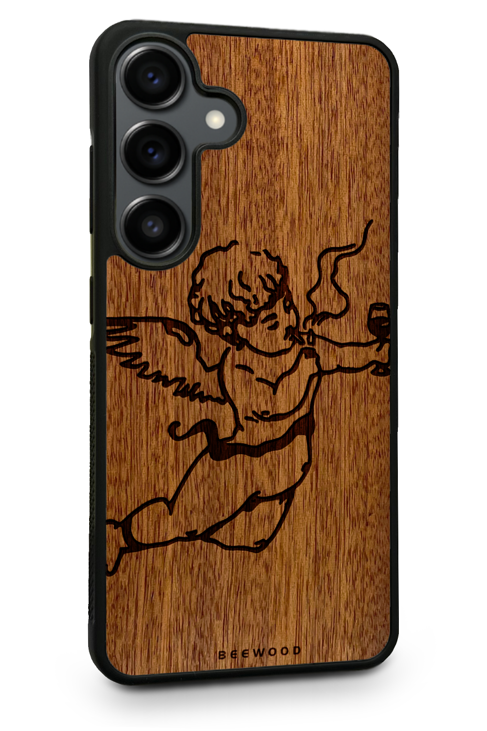 Holzhülle Samsung - BeeWood DRUNK ANGEL