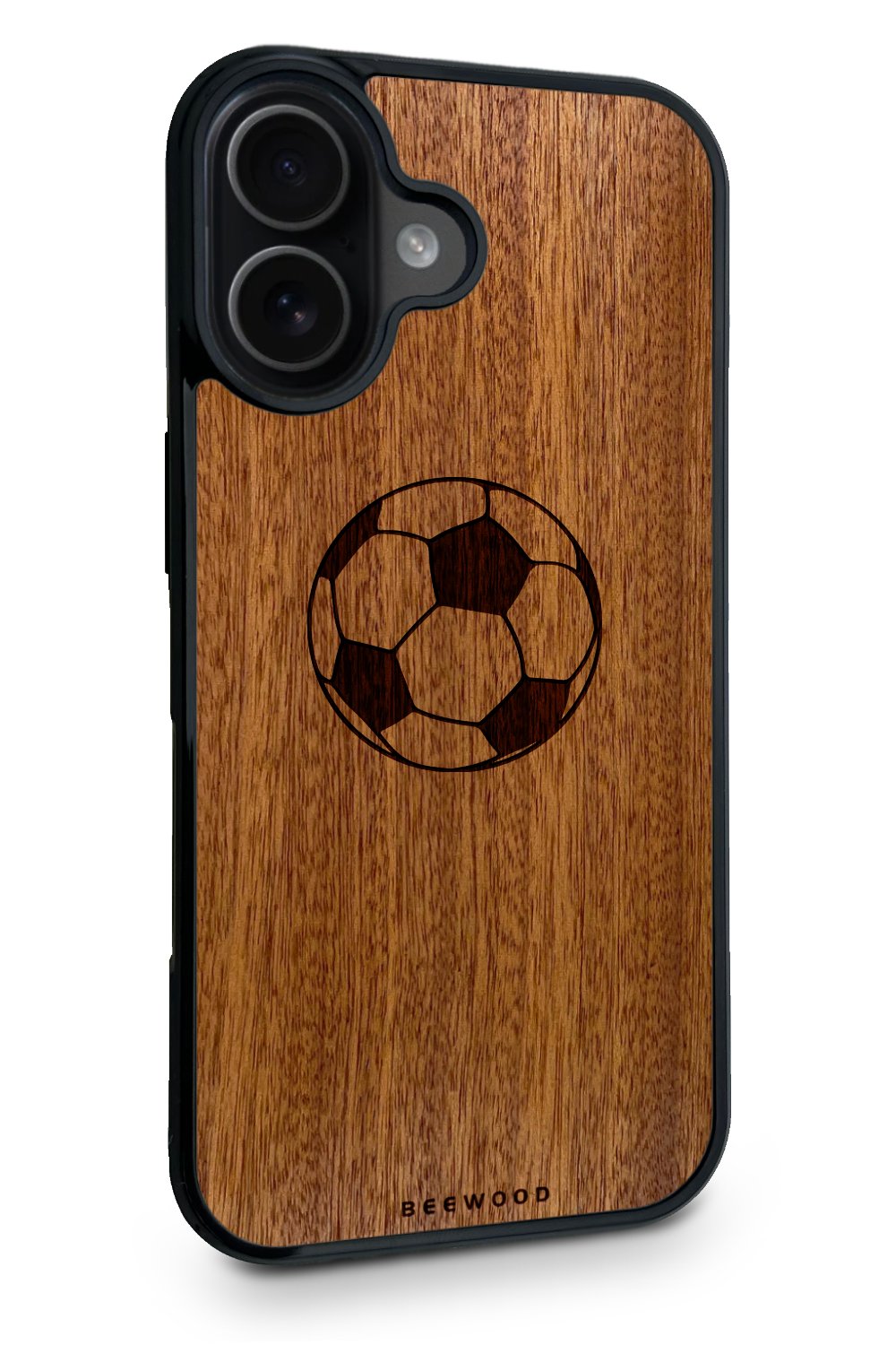 Holzhülle iPhone - BeeWood FOOTBALL