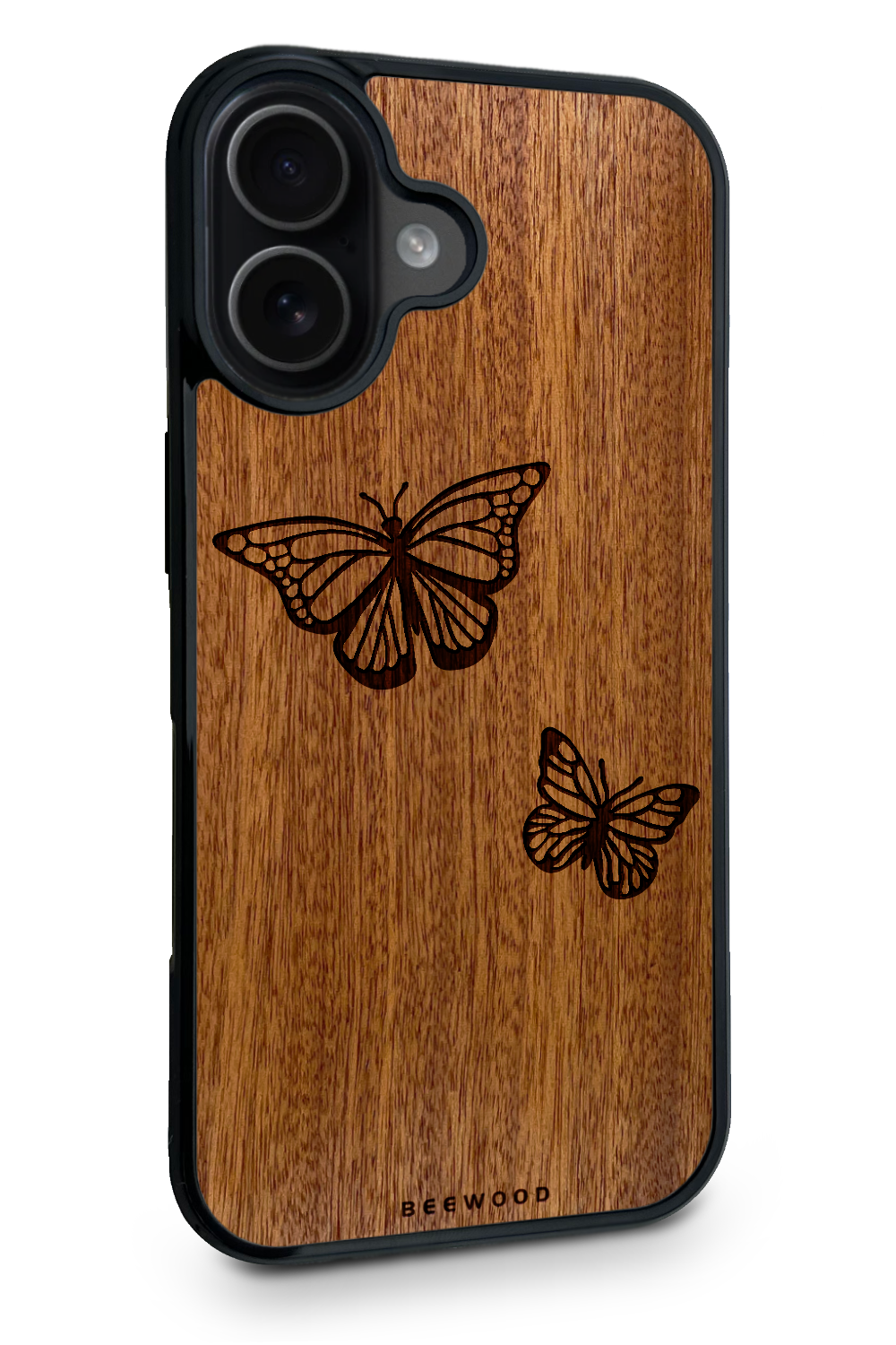 Holzhülle iPhone - BeeWood SCHMETTERLINGE