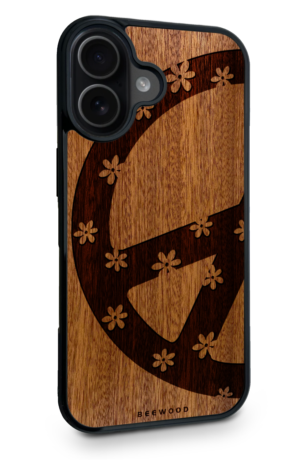 Holzhülle iPhone - BeeWood PEACE