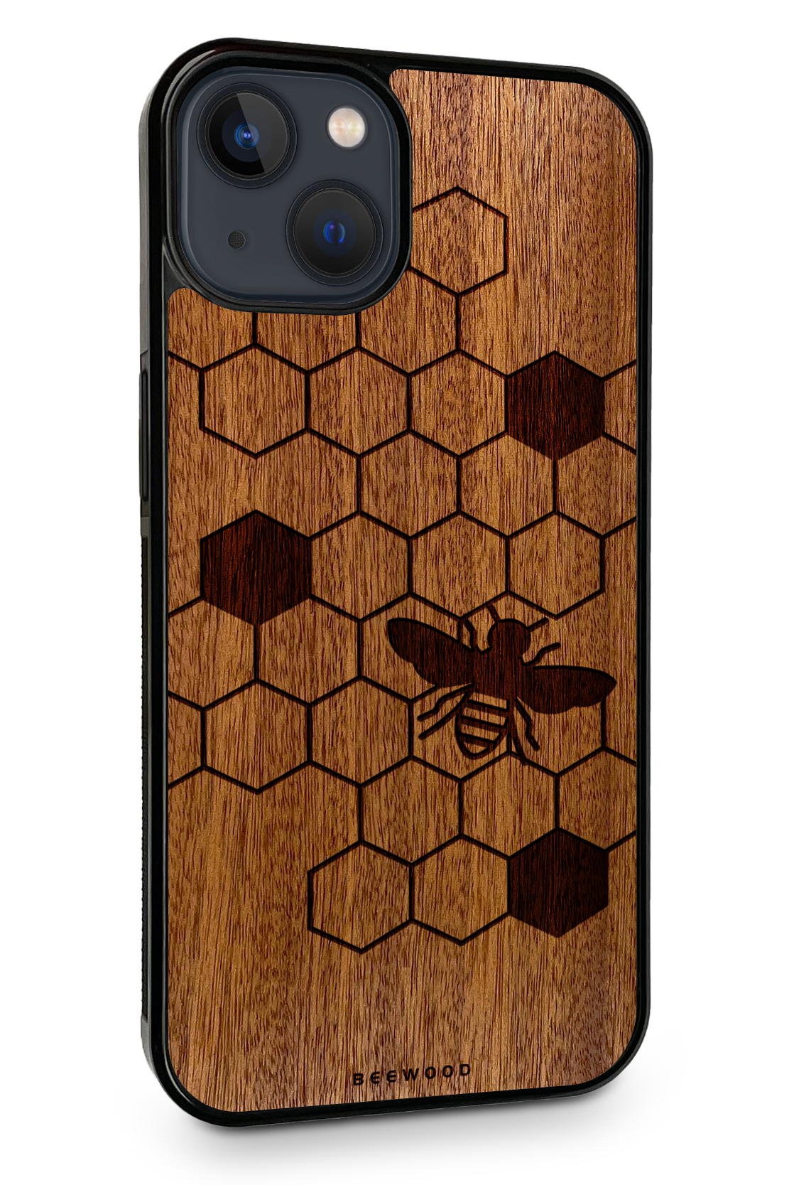 Holzhülle iPhone - BeeWood BIENENMOTIV