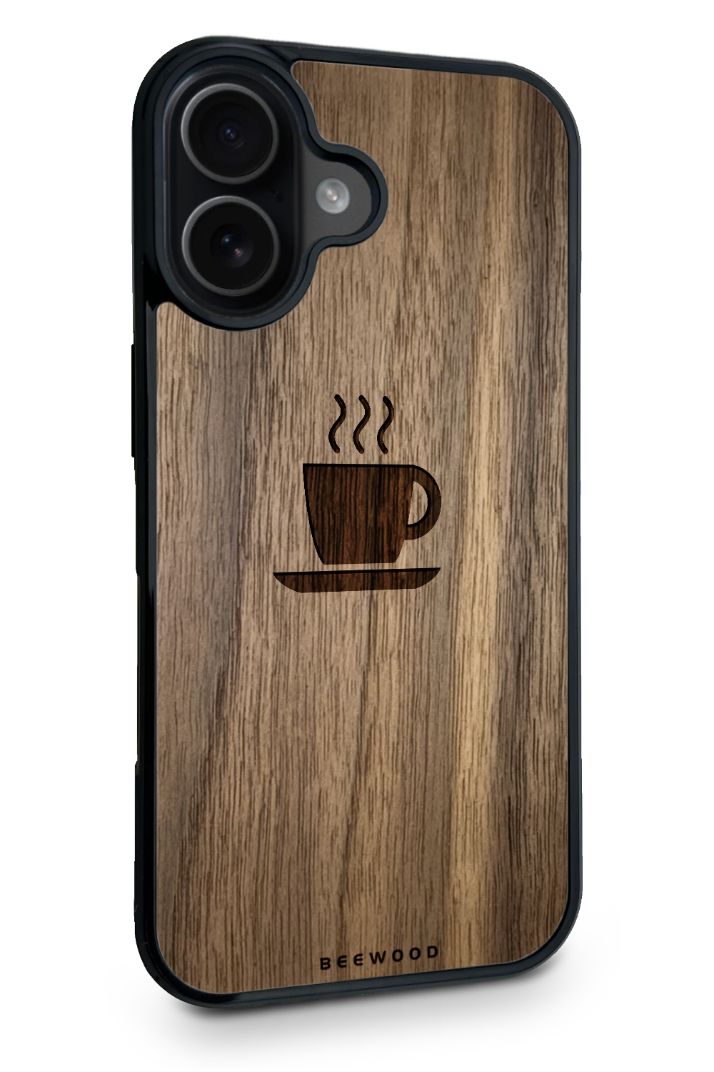 Holzhülle iPhone - BeeWood KAFFEE