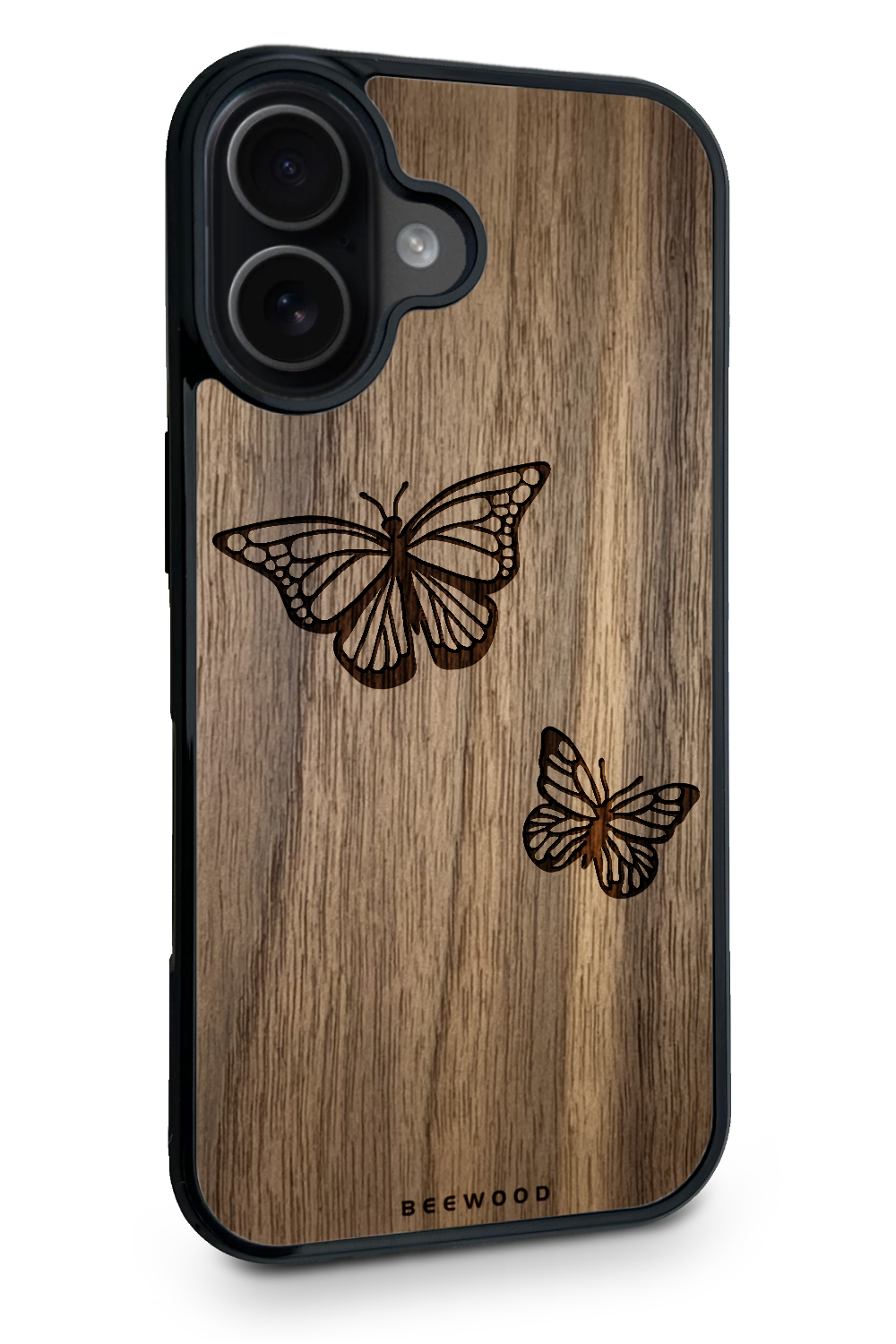 Holzhülle iPhone - BeeWood SCHMETTERLINGE