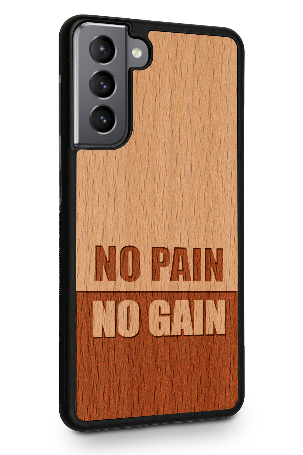 Holzhülle Samsung - BeeWood NO PAIN NO GAIN