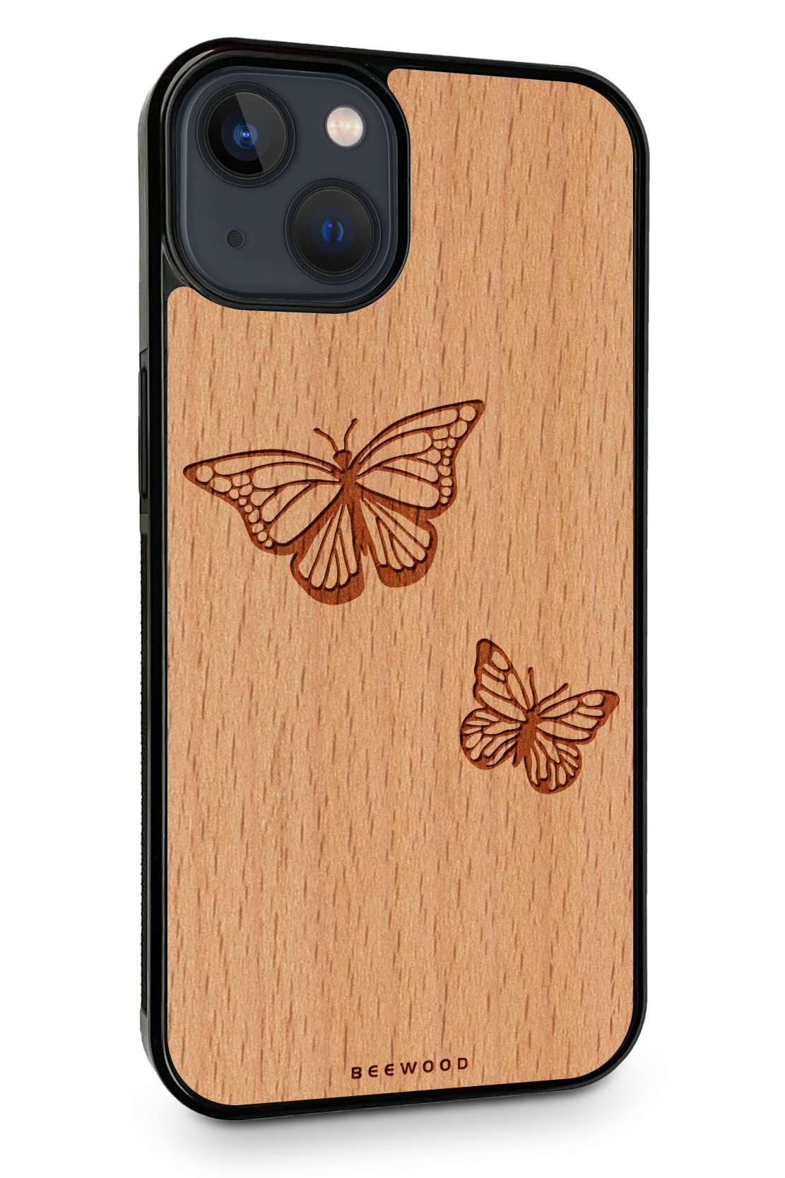 Holzhülle iPhone - BeeWood SCHMETTERLINGE