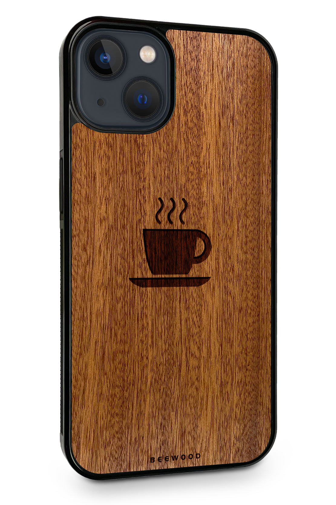 Holzhülle iPhone - BeeWood KAFFEE