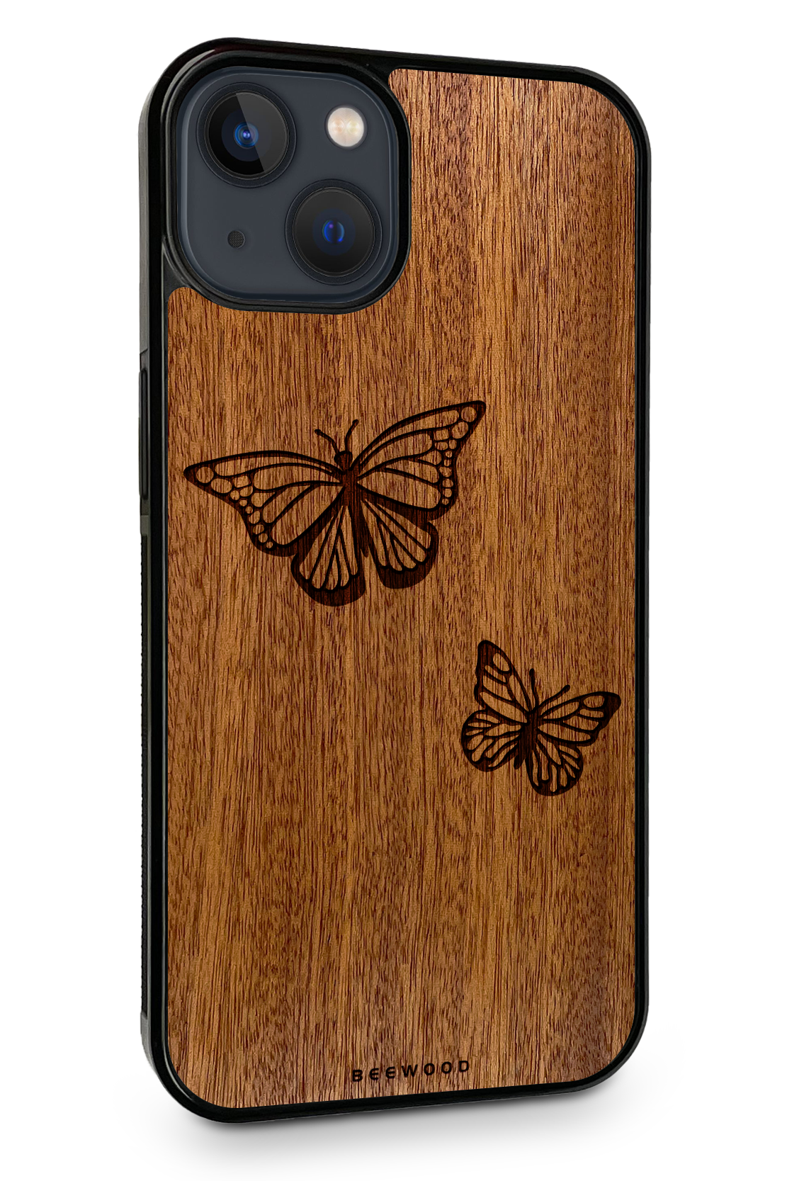 Holzhülle iPhone - BeeWood SCHMETTERLINGE