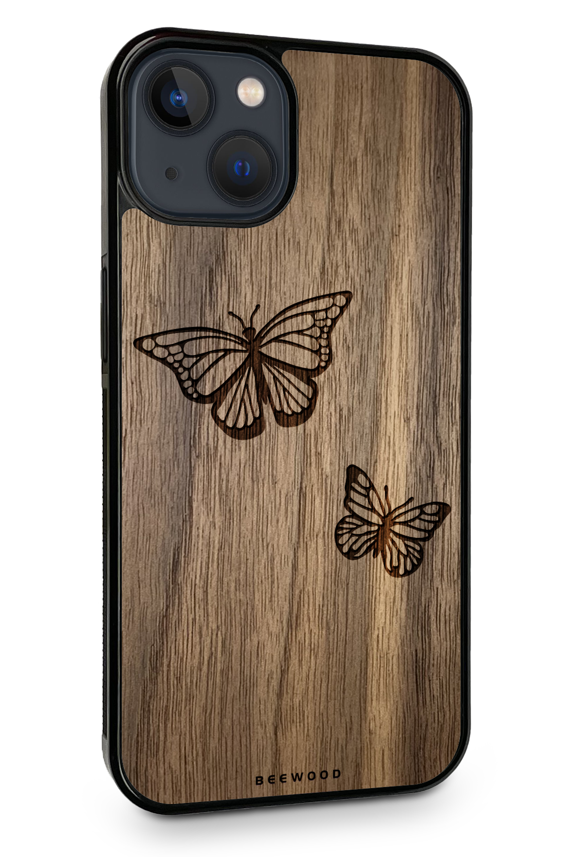 Holzhülle iPhone - BeeWood SCHMETTERLINGE